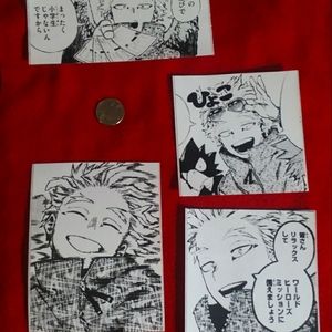 Handmade Anime  Bnha Hawks Manga scan sticker!